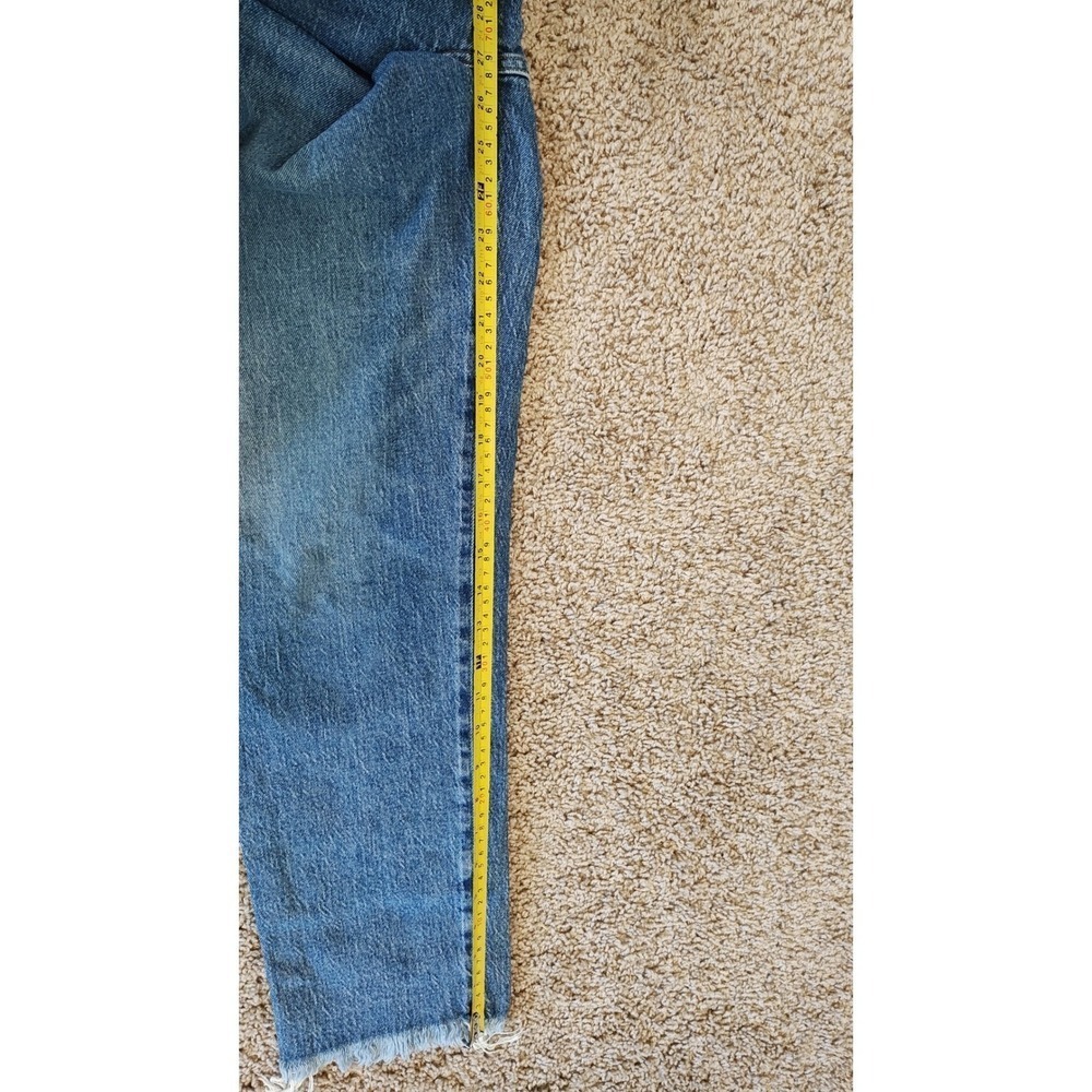 Madewell The Perfect Vintage Jean Size 29 Blue‎ High Rise Raw Hem Denim Pants - Picture 9 of 12